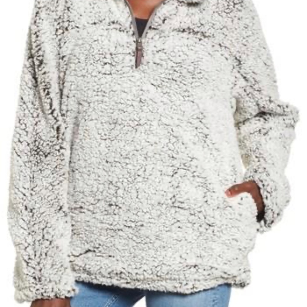 Forest Pattern Quarter Zip Pullover, Thread & Sup… - image 2